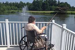 perfect conditions to catch the big one at Plantation Pointe Retirement Community in historic Columbus Mississippi